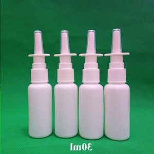 Livraison gratuite 100 ensembles 30 ml flacon pulvérisateur Nasal pharmaceutique HDPE avec pulvérisateur Nasal 18/410 Owbad
