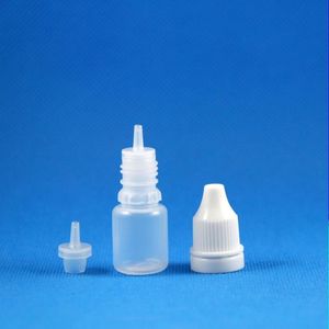 100 ensembles 5 ml de bouteilles de compte-gouttes en plastique Capeur de preuves Bulle de pointe à aiguille fine pour E-liquide E-liquide E liquide 5 ml PJIJN KRDQV