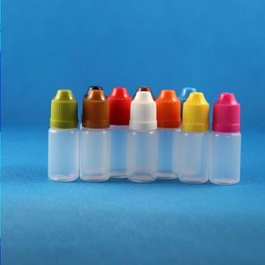 100 ensembles de 8 ml (1/4 oz) Flacons compte-gouttes en plastique Bouchons anti-enfants Embouts PE LDPE E Vapor Cig Liquide 8 ml Doboi