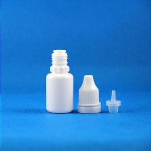 100 sets/partij 10 ml (1/3 oz) Plastic Dropper WIT Flessen Tamper Proof Evident Caps Lange Dunne Tips LDPE E Vapor Cig Vloeistof 10 ml Kotdx