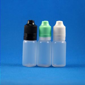 100 Sets / Lot 15 ml Flacons compte-gouttes en plastique Tamper Evident Child Double Proof Caps Long Thin Needle Tips e Vapor Cig Liquid 15 ml Vilse