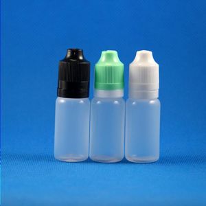 100 Sets / Lot 15 ml Flacons compte-gouttes en plastique Tamper Evident Child Double Proof Caps Long Thin Needle Tips e Vapor Cig Liquid 15 ml Lwgfi