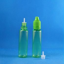 100 ensembles / lot 25 ml Unicorn Green Plastic Plastic Proposez les bouteilles de gouttes de rechange pour enfants Long Tive mince E Liquid Vapor Juice e-liquide 25 ml Chhn