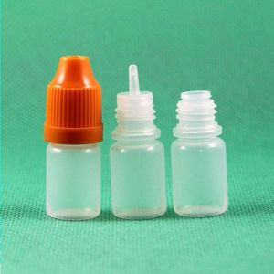 100 Sets / Lot 3ml Flacons compte-gouttes en plastique à l'épreuve des enfants longue pointe fine PE sans danger pour e Liquid Vapor Vapt Juice e-Liquide 3 ml Iidxb