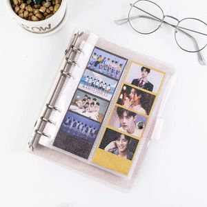 100 feuilles 4 Album photo de tournage continu pour cartes Binder Photocards Holder Instax Mini Film Collect Book Life Four Cut Album