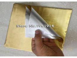 100 sábanas 2020 cm Gold de aluminio Papel de aluminio Papel de chocolate de papel de chocolate Sheets2103237489291