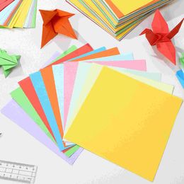 100 feuilles de papier coloré cartondère colorée origami carré papiers colorés enfants enfants