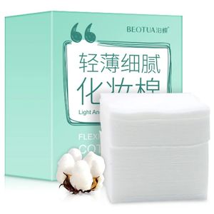 100 draps / pack maquillage dissolvant Natural Cotton Pads Makeup Facial Remover Facial Skin Soins Poussinets d'allaitement