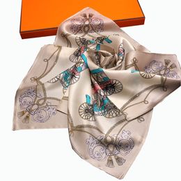 100% Silk Scarf for Women brand Designer Scarfs high qualtiy long wool silk Scarves square size 50*50cm no box