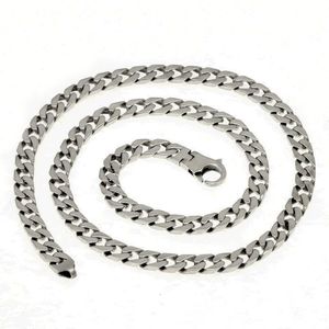 100% massief S925 sterling zilver Miami Cubaanse kettingen ketting voor heren dames fijne sieraden slot 7 mm 50 55 60 cm tanksluiting ketting X050267g