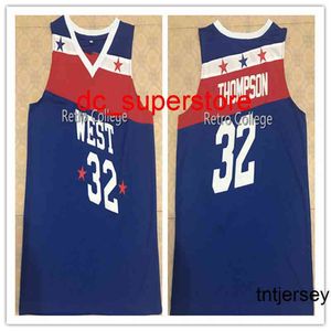 100% Cousu 32 David Thompson West All Star Game 1979 Basketball Jersey Hommes Femmes Jeunesse Personnalisé Numéro Nom Maillots XS-6XL