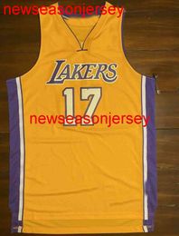 100% cousu Andrew Bynum Basketball Jersey Hommes Femmes Jeunesse Numéro personnalisé Nom Maillots XS-6XL