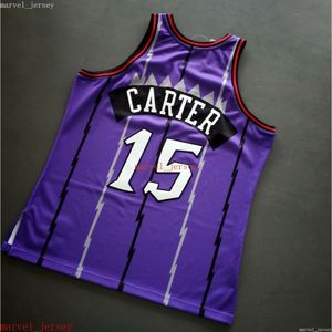 100% gestikte Carter 98 99 Jersey XS-6XL Mens Throwbacks Basketball jerseys goedkope mannen vrouwen jeugd