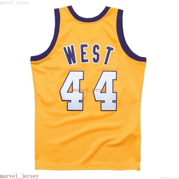 100% cousue Jerry West 1972 All-Star Jersey XS-6XL HOMMESBACKS BASKETBALL BASKETBLAK MENS MEN JEUNES JEUNES