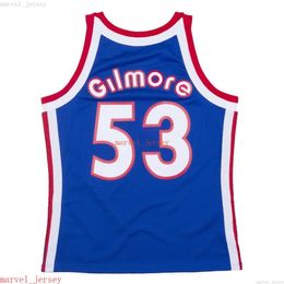 Colonels Kentucky 100% cousus Artis Gilmore # 53 Blue 1974-75 Jersey Swersey XS-6XL Throwbacks Basketball Jerseys Che