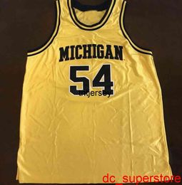 100% cousu Michigan Wolverines Robert Tractor Traylor Basketball Jersey Hommes Femmes Jeunes Cousu Nom Numéro Personnalisé Maillots XS-6XL