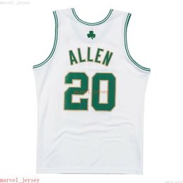 100% genaaid Ray Allen #20 Wit Home 2008-09 Jersey XS-6XL Mens Throwbacks Basketball jerseys goedkope mannen vrouwen jeugd