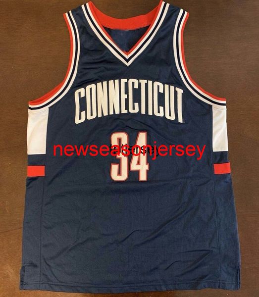 100% cosido Ray Allen UCONN Connecticut Huskies Baloncesto Jersey Hombres Mujeres Jóvenes Cosido Número personalizado nombre Jerseys XS-6XL