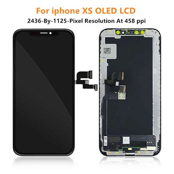 Panneaux LCD OLED testés à 100% pour iPhone X XR XSMax 12 Mini Display 11 ProMax Screen Touch Digitizer Assembly 12 Pro Max avec 3D Touch