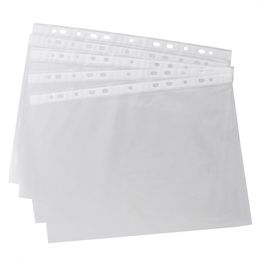 100 transparante A4 Clear Sheet Protectors A4 Gesegmenteerde mappen Clear Ponse Pockets Divided Files Holders Page Protectors