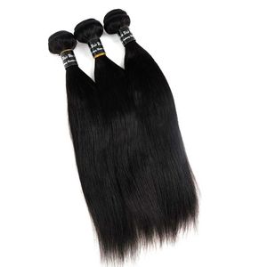 Vison Vierge Brésilienne de Cheveux Humains Tisse des Cheveux Raides Bundles Non Transformés Péruvien Indien Mongol Extensions de Cheveux En Gros