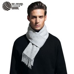 100% écharpe en laine pour hommes écharpe en laine de cachemire Pashmina Bandana châles hiver femmes écharpe en laine 30*180 CM 240123