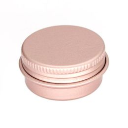 100 x 15g 10g 30g Vide Mini Or Rose En Aluminium Crème Pot Pot Nail Art Maquillage Brillant À Lèvres Vide Cosmétique Boîtes En Métal Conteneurs Okwnr