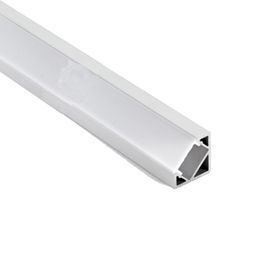 100 x 2 m sets / partij 30 graden hoekvorm aluminium profiel led strip licht v type led aluminium kanaal voor led-kast licht