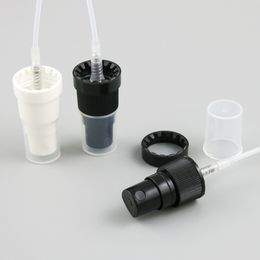 100 x Zwart Tamper Evident Sprayer Plastic Fine Mist Sprayer Bottle Cap Voor Essentiële Olie Gebruik Voor 18mm nek