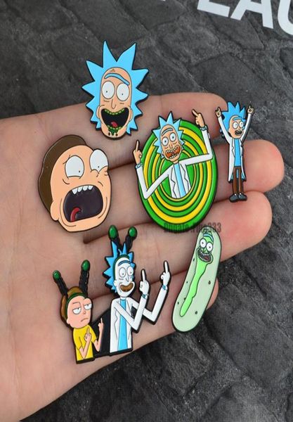 1000 modelos diferentes Iconos de dibujos animados clásicos Estilo Esmalte pin Genio científico loco Insignia Botones Broche Amantes del anime Camisa vaquera La3242390