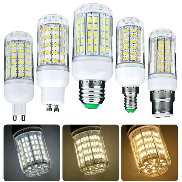 Ampoules LED épis de maïs, 1000 lumens, 6W 12W 15W 20W 25W, 110V 220V, E27 B22, Luce LED E14 G9 GU10, culot à vis, lampes blanches neutres, 360 rayons H220428