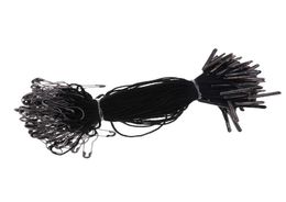 1000 Uds. Cordel negro para colgar etiquetas con imperdible negro en forma de pera de 105cm, bueno para colgar etiquetas de prendas 2597013