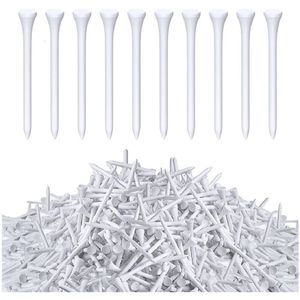 1000 stuks golf tees bulk houten tees 3-1/4 inch hoge witte golf tees voor dames heren dames clubs golfbal thema feestaccessoires 240323