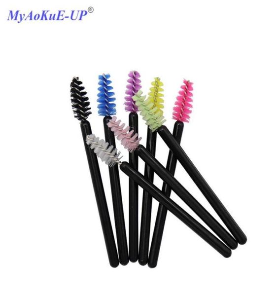 1000 pièces Mini baguettes de Mascara jetables applicateur brosses à cils Extension de cils pinceaux de maquillage 4778846