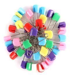 1000 pcs Plastique Pin de sécurité Pins Enfant pour enfants Bourcles de verrouillage Nappy Brooch 4 cm Long1368081