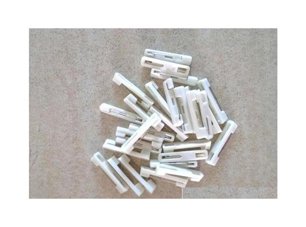 1000 piezas Barra de plástico blanco puro Pin de seguridad Tarjeta de identificación Elaboración de traje trasero para broche Diy Craft 3Zd1K 2Nnxs2442345