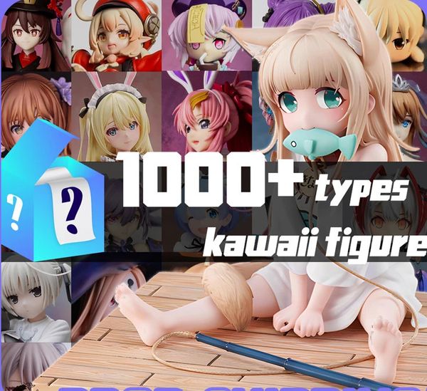 1000 types Mystery Box Figure d'anime kawaii fille chanceux PVC Action Ornements Toyments 18 Uniquement aveugle 240301 240325