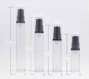 1000 x Airless Parfum Plastic Transparante Kleine Spray Pump Bottle 5ml 10 ml 15 ml Make-up Huidverzorging Hervulbare Reizen Lege Flessen SN5420