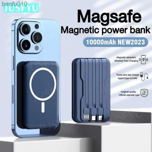 10000mAh Pour Magsafe Powerbank Banque De Puissance Sans Fil Magnétique Portable Batterie Auxiliaire Externe Chargeur Rapide Pour iPhone 14 13 12 L230619