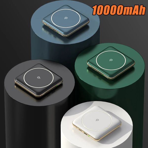 Cargador inalámbrico magnético de 10000mAh para iPhone 12, 13, 14, cargador portátil, batería externa, Powerbank para Xiaomi y Samsung