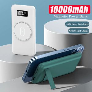 10000 mAh magnetische draadloze powerbank 66 W PD20W snel opladen Powerbank draagbare oplader externe batterij voor mobiele telefoons