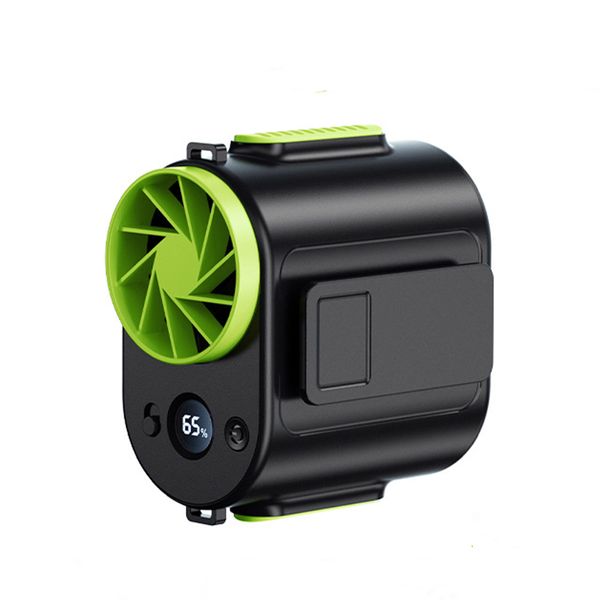 Ventilador de cintura colgante portátil para acampar al aire libre, 10000mAh, recargable por USB, Mini ventilador de aire acondicionado de 3 velocidades