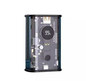 Banco de energía portátil de 10000 mah, paquete de batería de respaldo de carga rápida transparente de 22,5 W para iPhone 13 14 Samsung S22 Xiaomi 12s Ultra