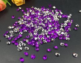 10000 stks 4mm paars acryl diamant confetti bruiloft tafel scatters kristal decoratie