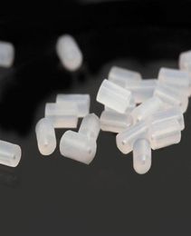 10000 stuks zak of set 3,5 mm oorbellen terug stoppers oorpluggen geblokkeerd sieraden maken DIY accessoires wit doorzichtig plastic25911194492