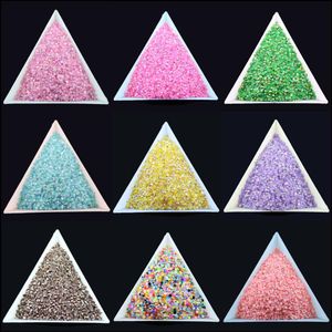 10000pcs sac SS6 2mm 9 Couleur Jelly AB Résine Cristal Strass FlatBack Super Glitter Nail Art Strass Décoration De Mariage Perles No217z