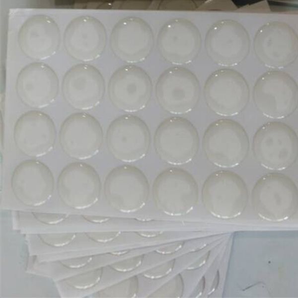 10000pcs / lot 1/2 pouce rond autocollants adhésifs de point de résine 0.5 