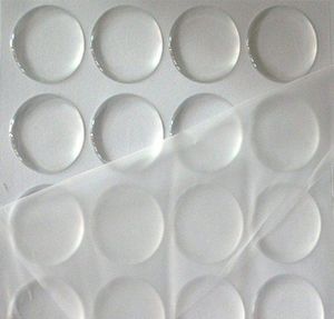 10000pcslot topkwaliteit Clear Back Resin Dot lijm lijmstickers 1quot Circle 3D Epoxy Sticker Dome9851906