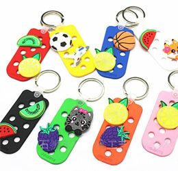 Porte-clés Eva, Styles optionnels, breloques de chaussures en crocodile, peuvent être installés sur le porte-clés, clé Lubag en Pvc souple, vente en gros, 10000 pièces