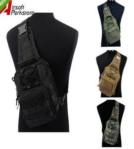 1000D Army Tactical Chest Pack Molle Single Backpack Motorfiets Ride Bicycle Utility 3 Ways Schoudertas Outdoor Sports1177465